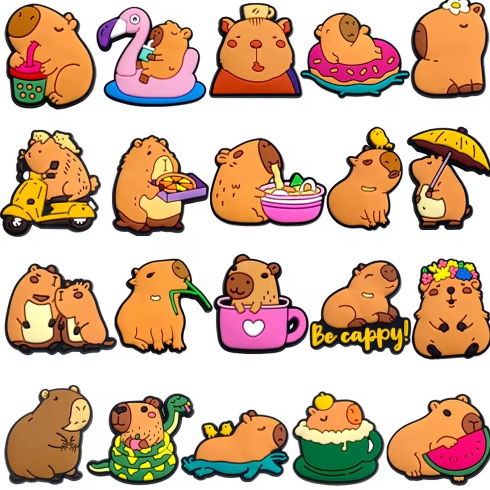 JIBBITZ. NEW* CAPYBARA set of 20 pcs